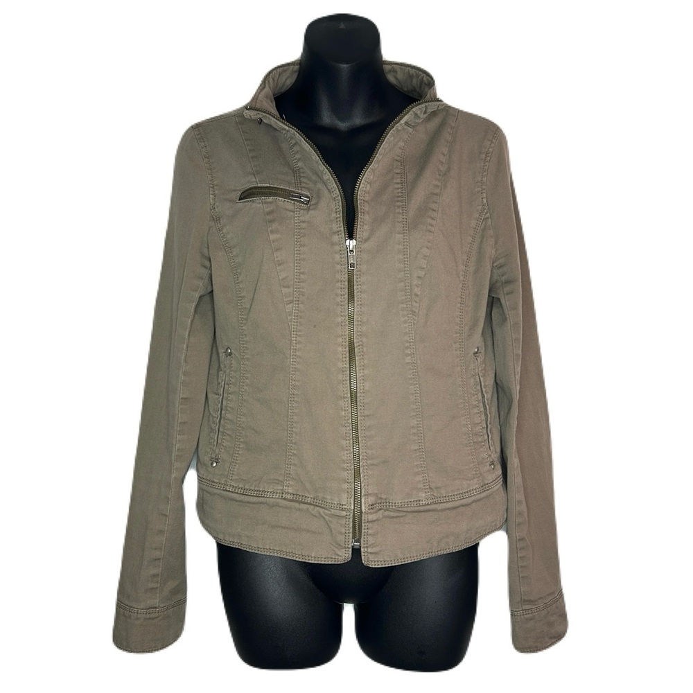 Express Women's Khaki Utility Military Style Jacket